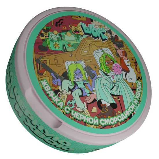 ШОК Жвачка с Черной Смородиной и Хвоей